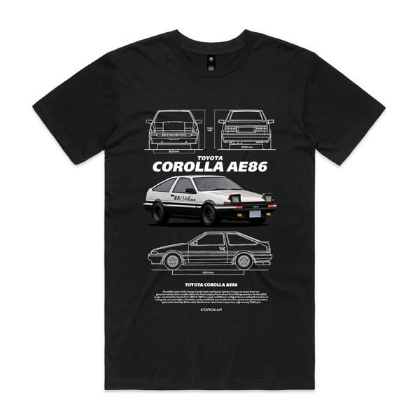 Toyota Corolla Ae86 Initial D Tee