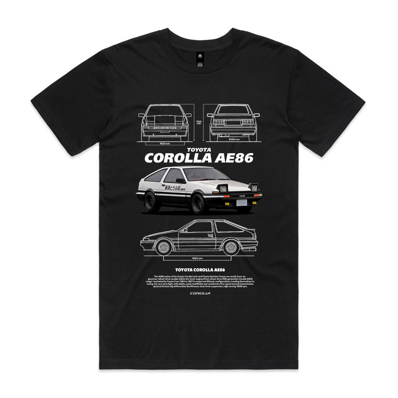 Toyota Corolla Ae86 Initial D Tee