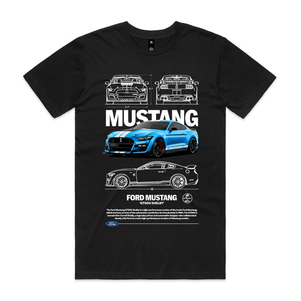 Ford Mustang Shelby GT500 (Blue) Tee