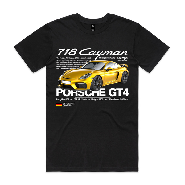 Porsche 718 Cayman GT4 Tee